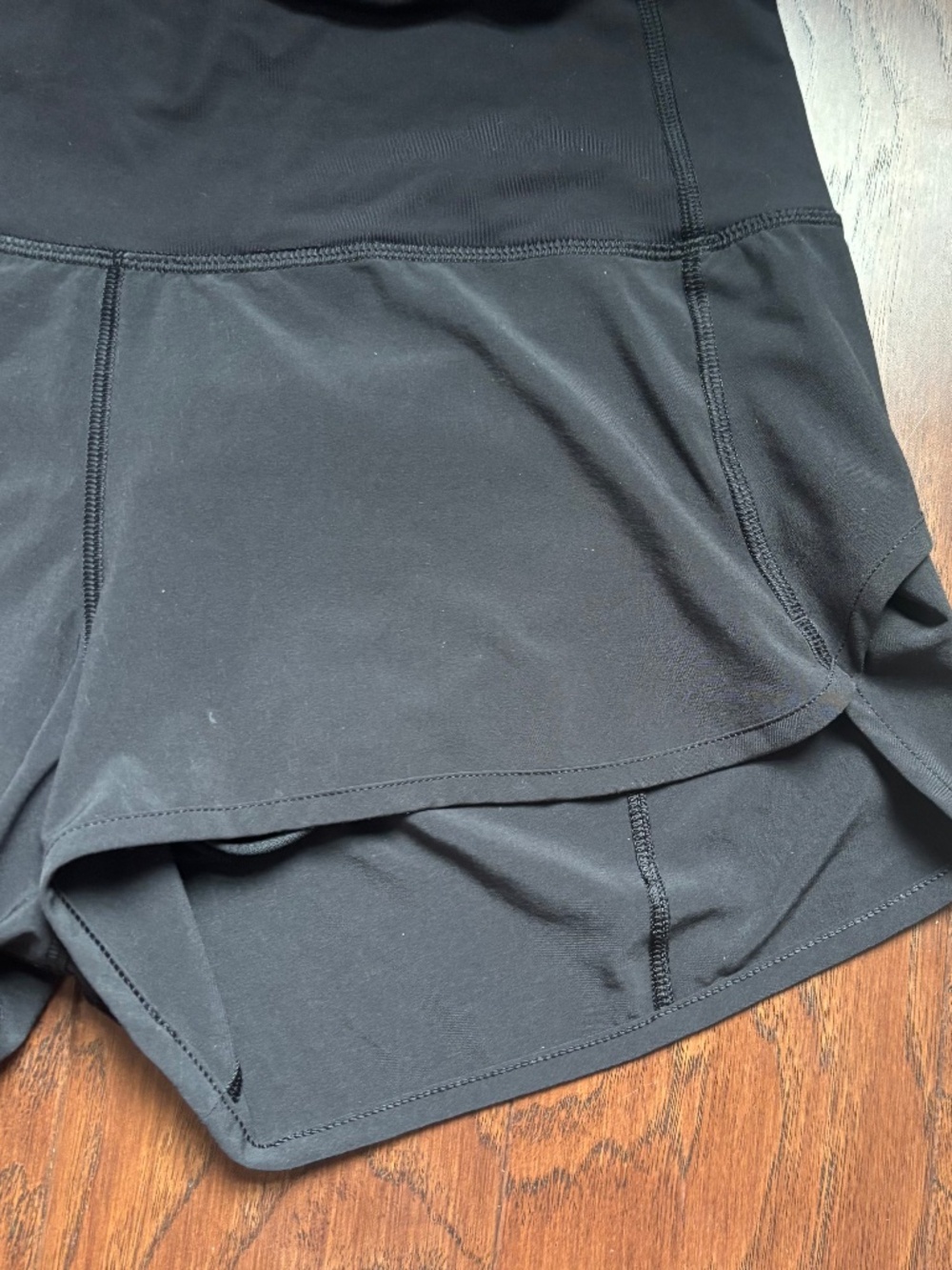 Classic Lululemon Speed Short High Rise 6 Black Run Lift Hike - Picture 9 of 13